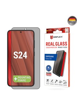 Folie pentru Samsung Galaxy S24 - Displex Real Glass Privacy Full Cover - Black