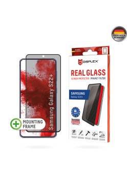 Folie pentru Samsung Galaxy S22 Plus 5G - Displex Real Glass Privacy Full Cover - Black