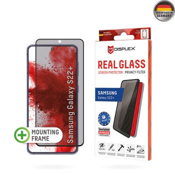 Folie pentru Samsung Galaxy S22 Plus 5G - Displex Real Glass Privacy Full Cover - Black