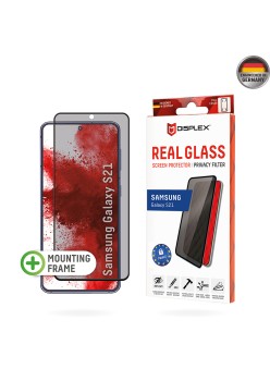Folie pentru Samsung Galaxy S21 5G - Displex Real Glass Privacy Full Cover - Black