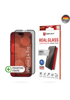 Folie pentru iPhone 14 Pro - Displex Real Glass Privacy Full Cover - Black