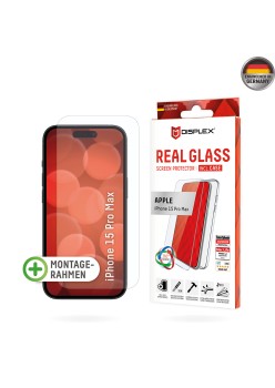 Folie pentru iPhone 15 Pro Max - Displex Real Glass + Case - Clear