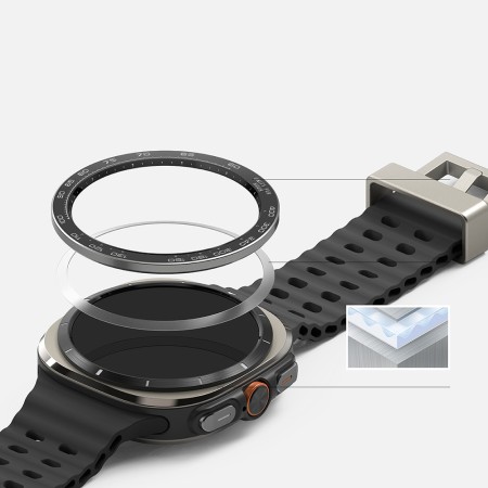 Rama pentru Samsung Galaxy Watch Ultra 47mm - Ringke Bezel Styling - Black (CB-GW7U-47-98)