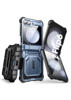 Husa pentru Samsung Galaxy Z Flip6 + Folie - I-Blason Armorbox - Tilt