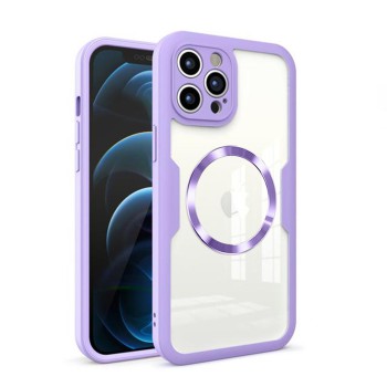 Husa pentru iPhone 12 Pro Max cu Folie, ColorVerse 360 MagSafe, Purple
