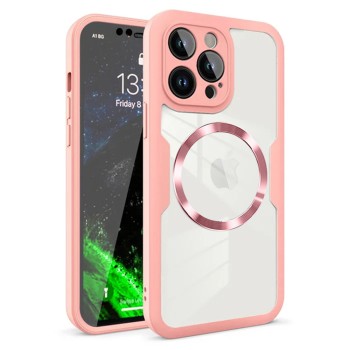 Husa pentru iPhone 12 Pro cu Folie, ColorVerse 360 MagSafe, Pink