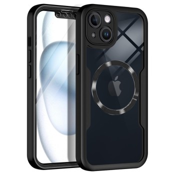 Husa pentru iPhone 13 cu Folie, ColorVerse 360 MagSafe, Black
