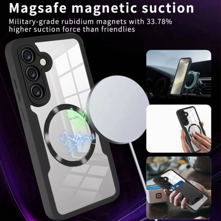 Husa pentru Samsung Galaxy S24 cu Folie, ColorVerse 360 MagSafe, Black