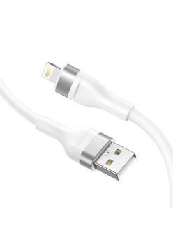 Cablu de Date cu Mufe USB, Lightning 60W, 1.2m - Lito (LD02) - White