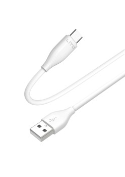 Cablu de Date cu Mufe USB, Micro-USB 60W, 1m - Lito (LD03) - White