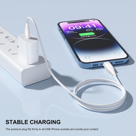 Cablu de Date cu Mufe USB, Micro-USB 60W, 1m - Lito (LD03) - White