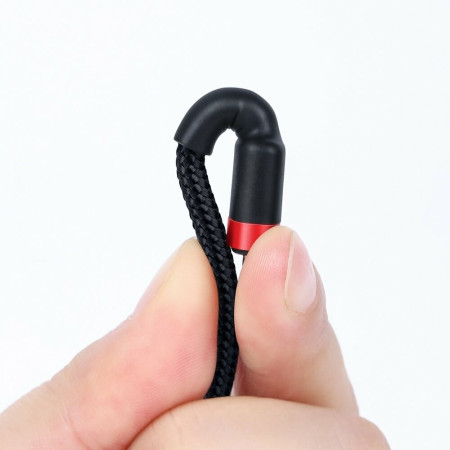 Cablu de Date Tip-C la Tip-C, 3A, 1m, Baseus Cafule, Red / Black