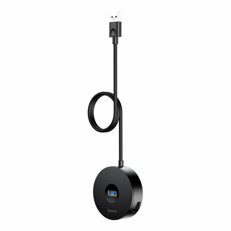 Hub USB 3.0 la USB 3.0, 3x USB 2.0 Baseus, Black