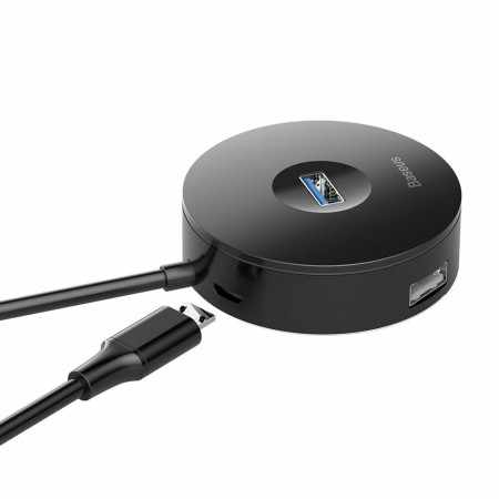 Hub USB 3.0 la USB 3.0, 3x USB 2.0 Baseus, Black