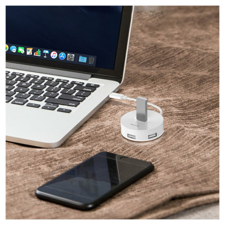Hub USB 3.0 la USB 3.0, 3x USB 2.0 Baseus, Black