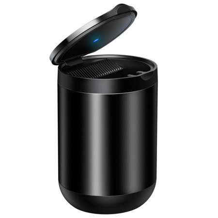 Scrumiera pentru Masina, Baseus Premium cu LED, Black