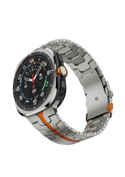 Curea pentru Samsung Galaxy Watch Ultra 47mm - Techsuit Watchband (W063) - Titanium Orange