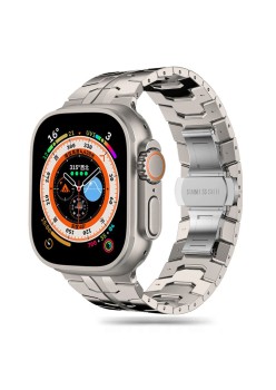 Curea pentru Huawei Watch GT 2 (46mm)/GT 2 Pro/GT 3 Pro (46mm)/Ultimate, Xiaomi Watch S1 - Techsuit Watchband (W063) - Titanium
