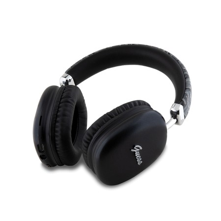 Casti Bluetooth Over-ear Headset, 400mAh - Guess GCUBE Metallic Script Logo (GUBHK1GCTCSK) - Light Blue Gray
