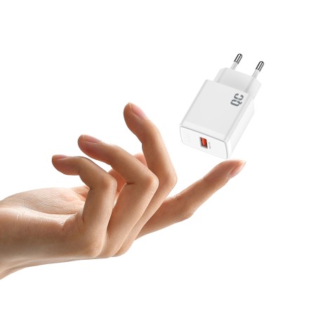 Incarcator pentru Priza EU, USB, 18W - Lito - Alb