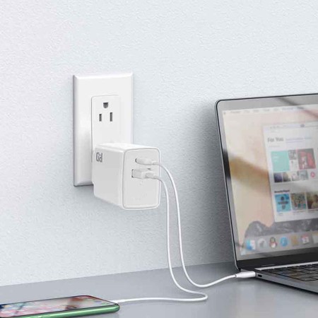 Incarcator pentru Priza USB - Lito - Alb