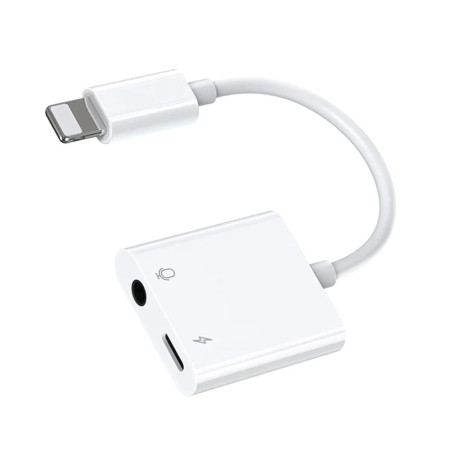 Adaptor Lightning la Jack, Lightning, 18W,  JoyRoom, White