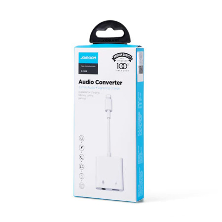 Adaptor Lightning la Jack, Lightning, 18W,  JoyRoom, White