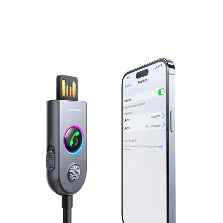 Receptor Audio Bluetooth 5.3, Jack 3.5mm, 1m,  JoyRoom, Dark Gray