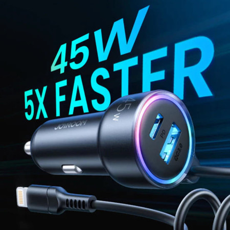 Incarcator Auto USB, Tip-C, Fast Charging, 50W,  JoyRoom, Black