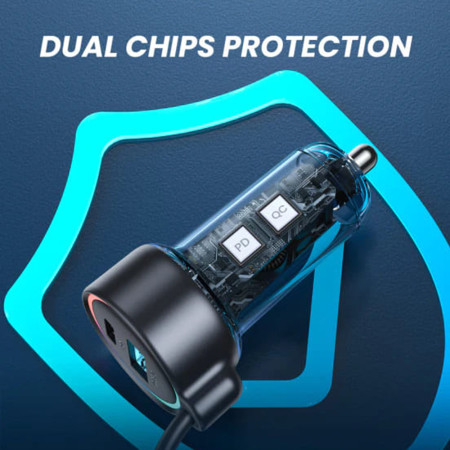 Incarcator Auto USB, Tip-C, Fast Charging, 50W,  JoyRoom, Black
