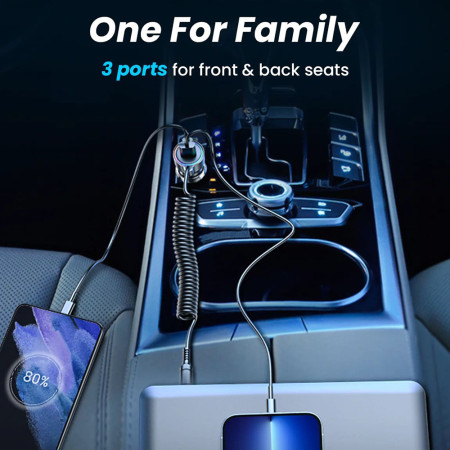 Incarcator Auto USB, Tip-C, Fast Charging, 50W,  JoyRoom, Black