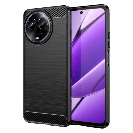 Husa Carbon compatibila Realme 11 5G, Tech Protects, Negru