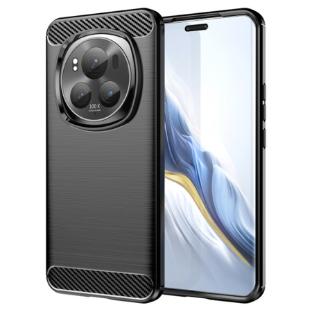 Husa Carbon compatibila Honor Magic 6 Pro, Tech Protects, Negru