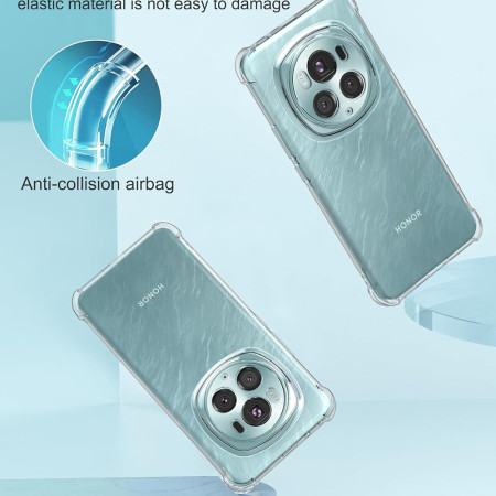 Husa Antisoc compatibila Honor Magic 6 Pro, PRO AirBag, Clear