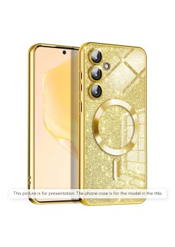 Husa pentru iPhone 12 - Techsuit Luxury Glitter MagSafe - Gold