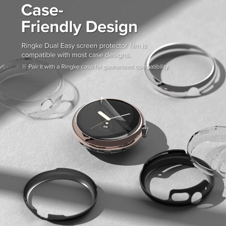 Folie pentru Google Pixel Watch 3 41mm (set 3) - Ringke Dual Easy Film - Clear