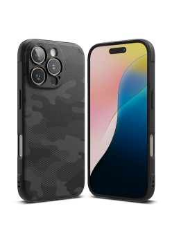 Husa pentru iPhone 16 Pro Max - Ringke Onyx Design - Camo Black