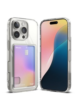 Husa pentru iPhone 16 Pro - Ringke Fusion Card - Clear
