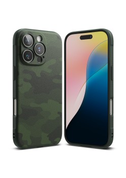 Husa pentru iPhone 16 Pro - Ringke Onyx Design - Camo Green