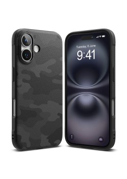 Husa pentru iPhone 16 Plus - Ringke Onyx Design - Camo Black