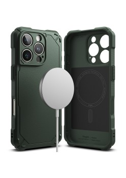 Husa pentru iPhone 16 Pro Max - Ringke Rugged Gear MagSafe - Dark Green