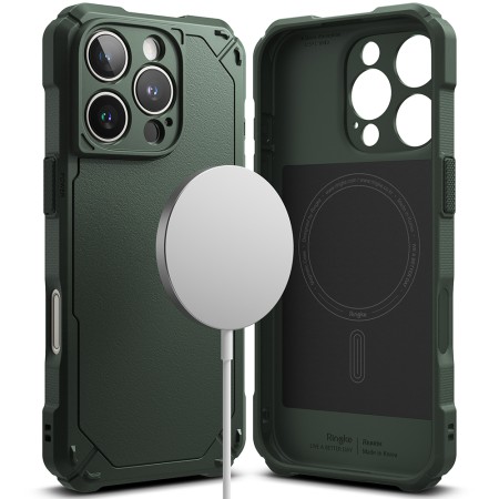 Husa pentru iPhone 16 Pro Max - Ringke Rugged Gear MagSafe - Dark Green