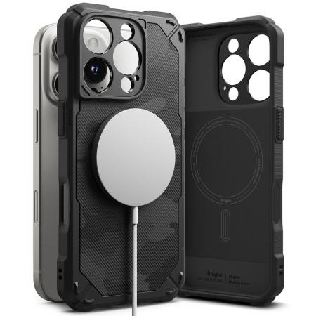 Husa pentru iPhone 16 Pro Max - Ringke Rugged Gear MagSafe - Camo Black