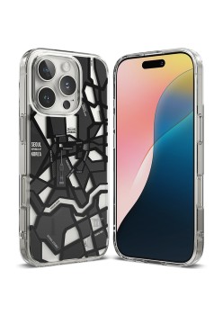 Husa pentru iPhone 16 Pro - Ringke Fusion Design - Seoul Map Black