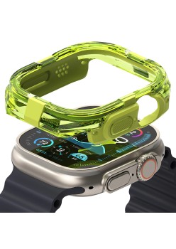 Husa pentru Apple Watch Ultra / Ultra 2 - Ringke Fusion Bumper - Neon Green