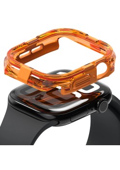 Husa pentru Apple Watch 10 46mm - Ringke Fusion Bumper - Neon Orange