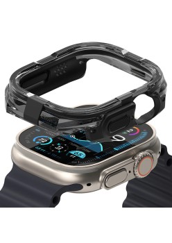 Husa pentru Apple Watch Ultra / Ultra 2 - Ringke Fusion Bumper - Black