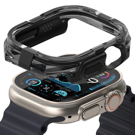 Husa pentru Apple Watch Ultra / Ultra 2 - Ringke Fusion Bumper - Black