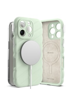 Husa pentru iPhone 16 Pro - Macaron Silicone MagSafe - Mint