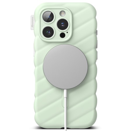 Husa pentru iPhone 16 Pro - Macaron Silicone MagSafe - Mint